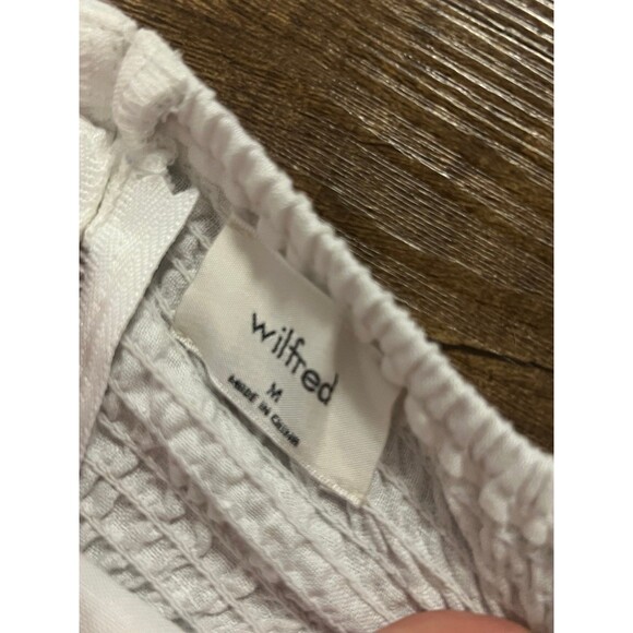 Aritzia Wilfred Vilette linen milkmaid puff sleeve blouse - Picture 5 of 8